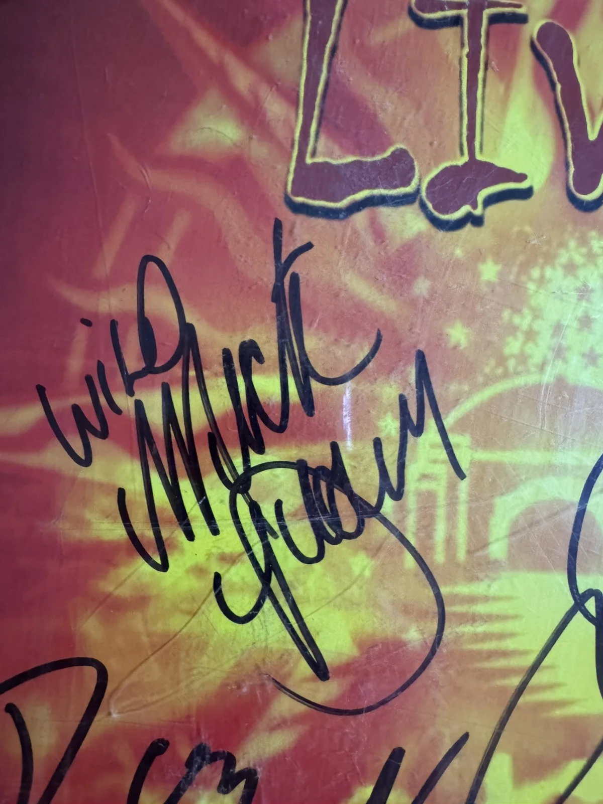 DOKKEN Signed LIVE FROM THE SUN Promo Flat FULL BAND 2000 CMC 11x19 FRAMED RARE, изображение 5