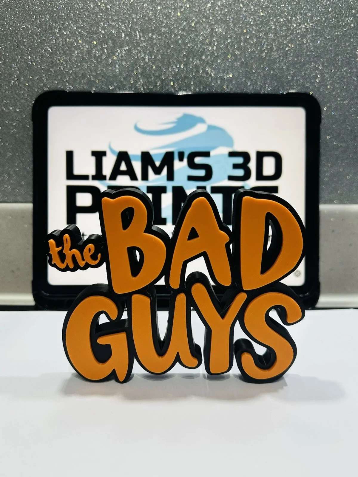 Decorative The Bad Guys Film Logo Word Sign Room Display Pops Self Standing, image 2