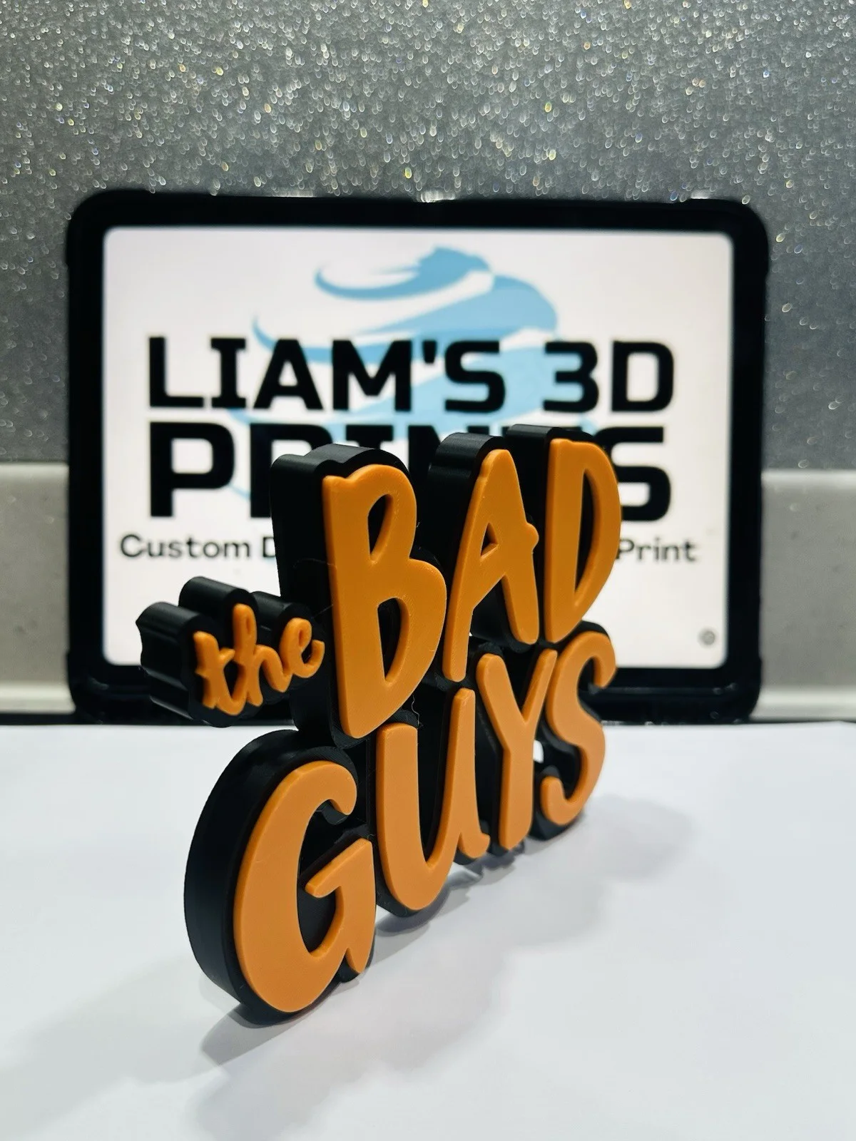 Decorative The Bad Guys Film Logo Word Sign Room Display Pops Self Standing, image 3