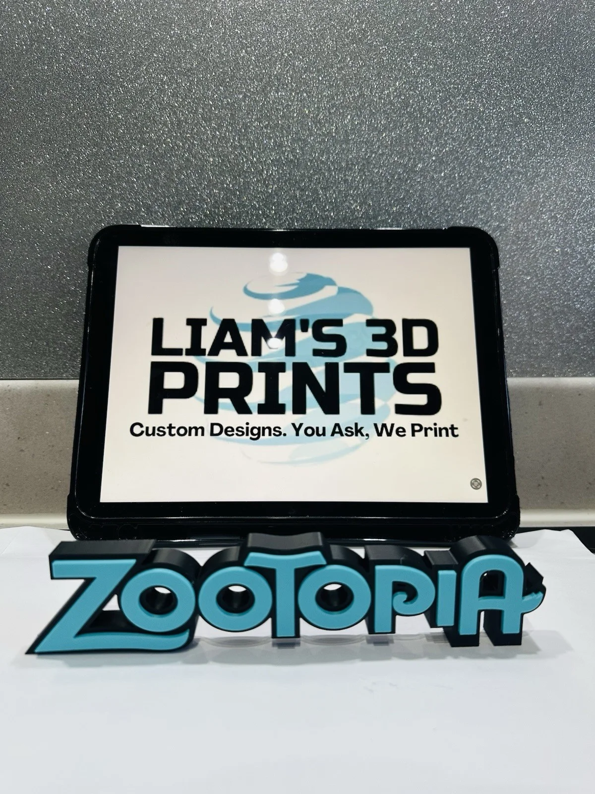 Decorative Zootopia Animated Film Logo Word Sign Room Display Pops Self Standing, image 2