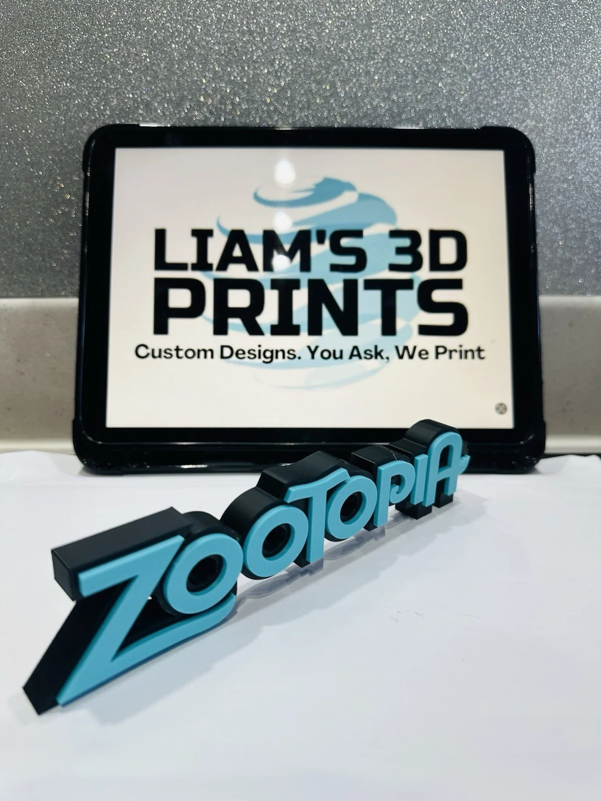 Decorative Zootopia Animated Film Logo Word Sign Room Display Pops Self Standing, image 3
