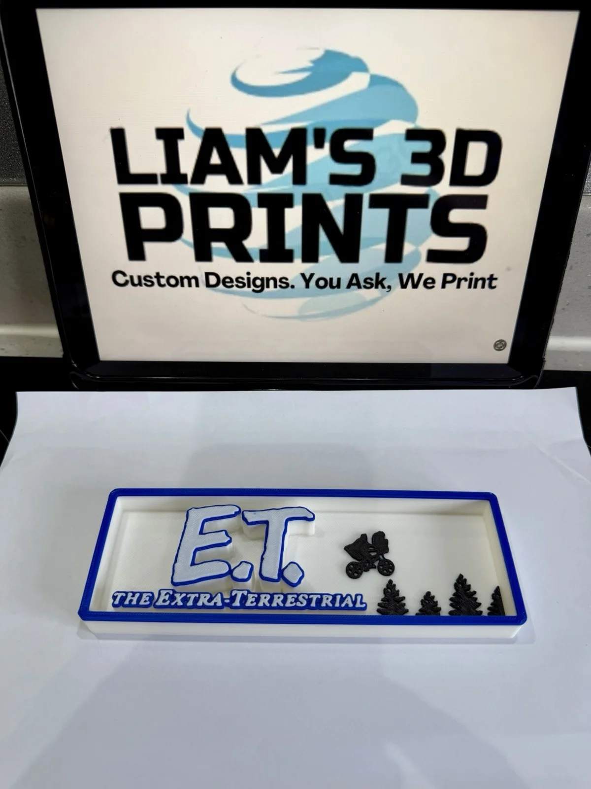 Decorative ET The Extra Terrestrial Film Logo Sign Display Cinema s17.5cm L22cm, image 3