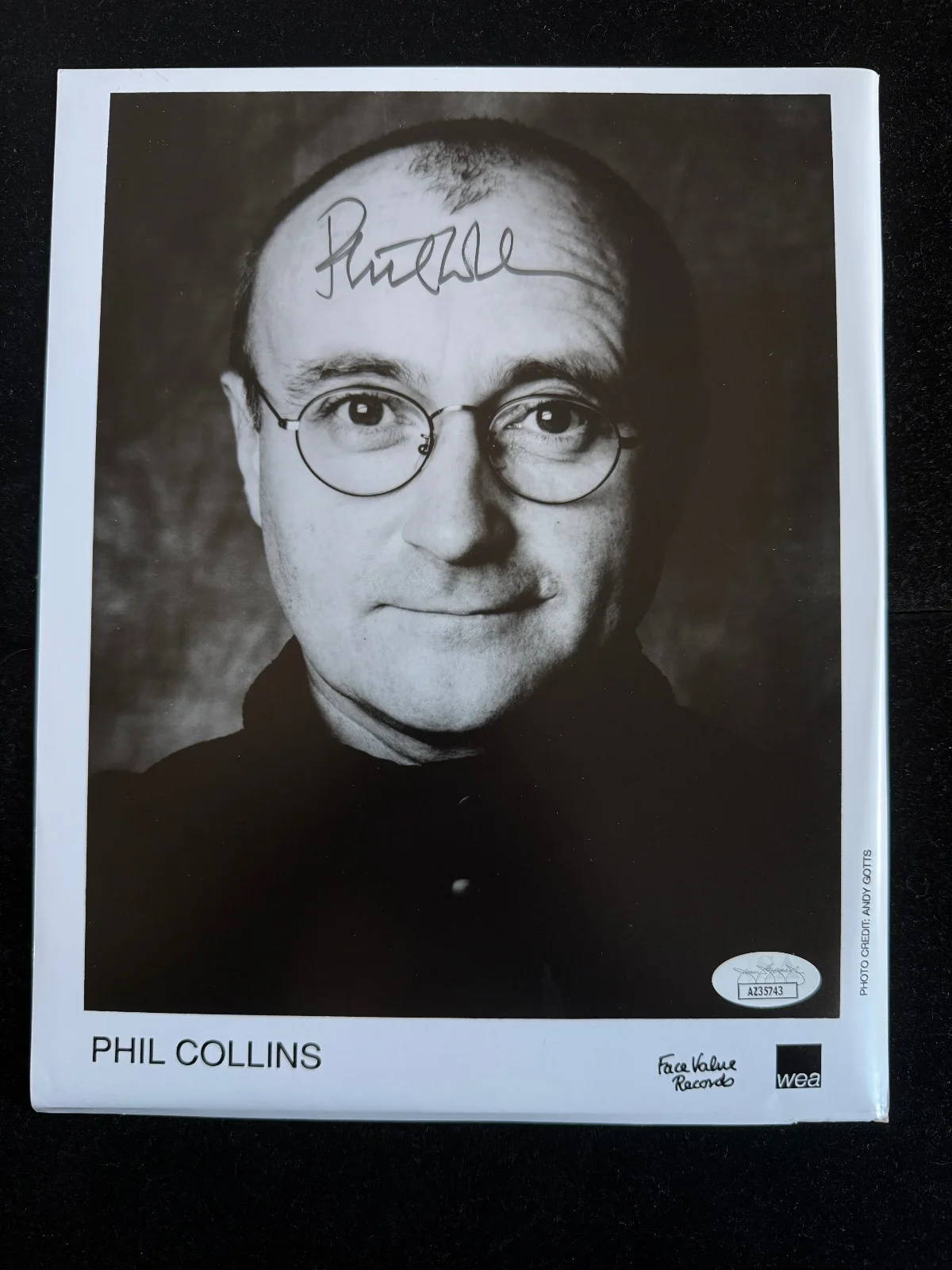 Phil Collins signed 8x10 Photo JSA COA Rare Bold Music Genesis Auto B2180, изображение 2