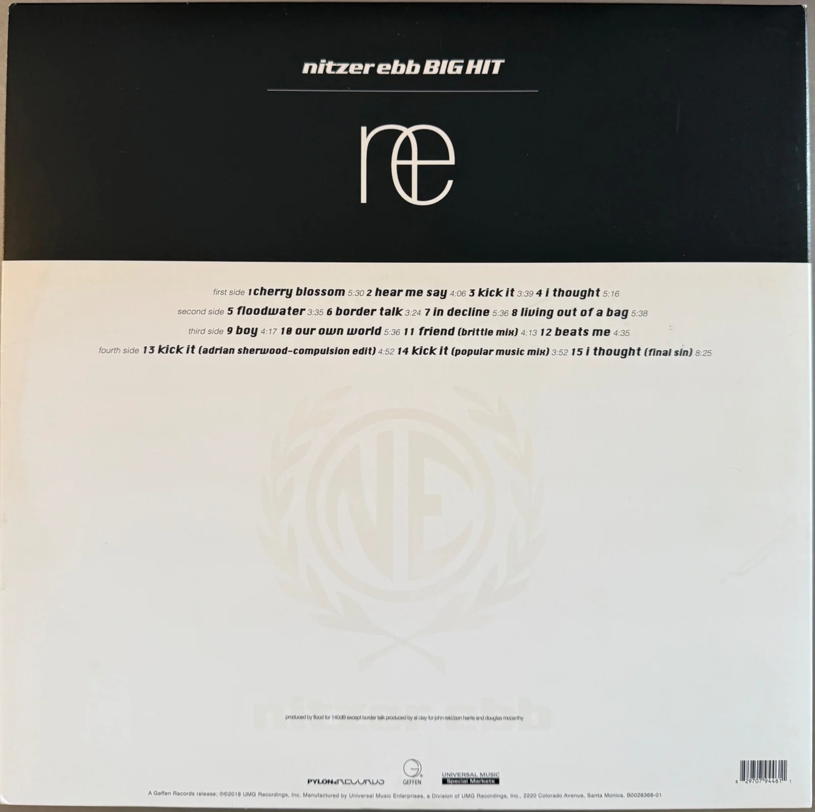 Nitzer Ebb : Big Hit signed LP autographed vinyl ( Nine Inch Nails ), image 3