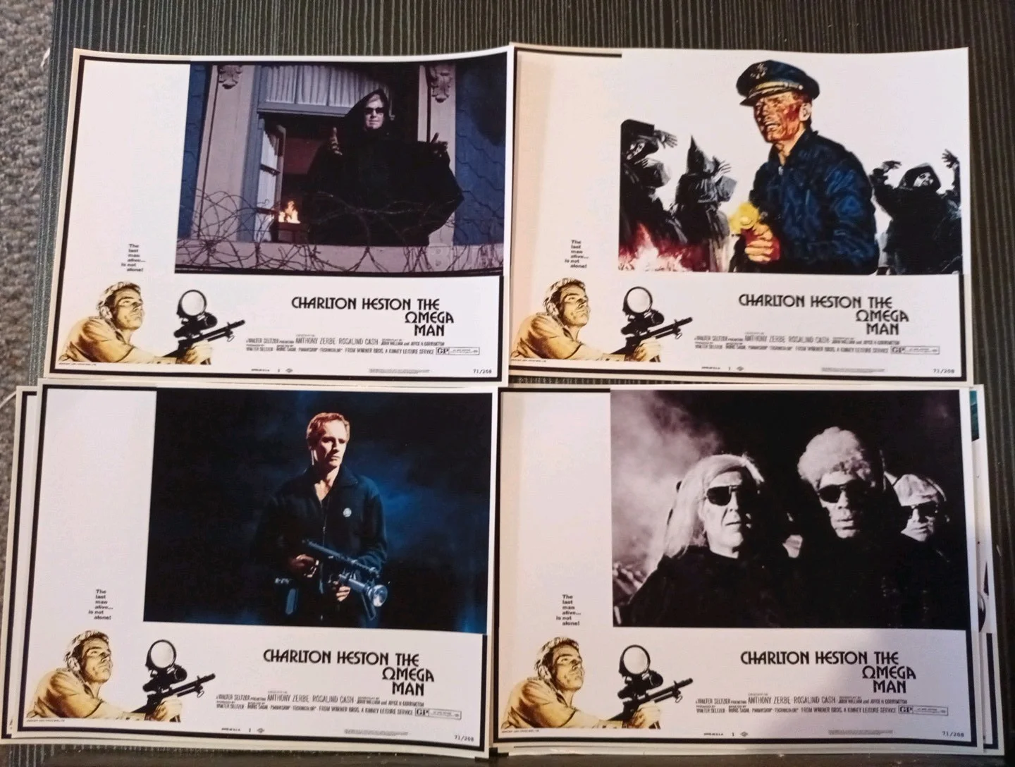 The Qmega Man - CHARLTON HESTON. 16 Matt Finish 6x5ins Unofficial Lobby Prints., изображение 5