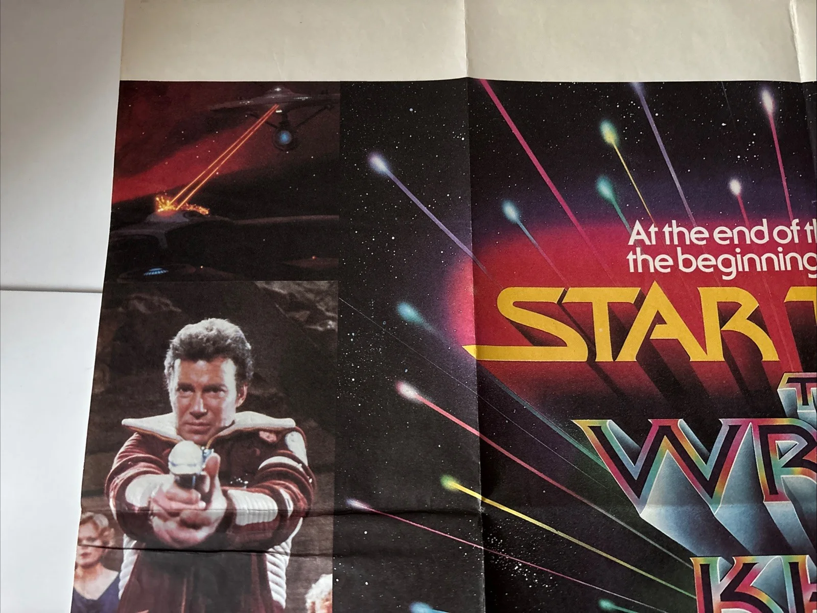 Star Trek II 2 The Wrath Of Khan - RARE ORIG. 80’s RR UK QUAD POSTER 30”x40”, изображение 2