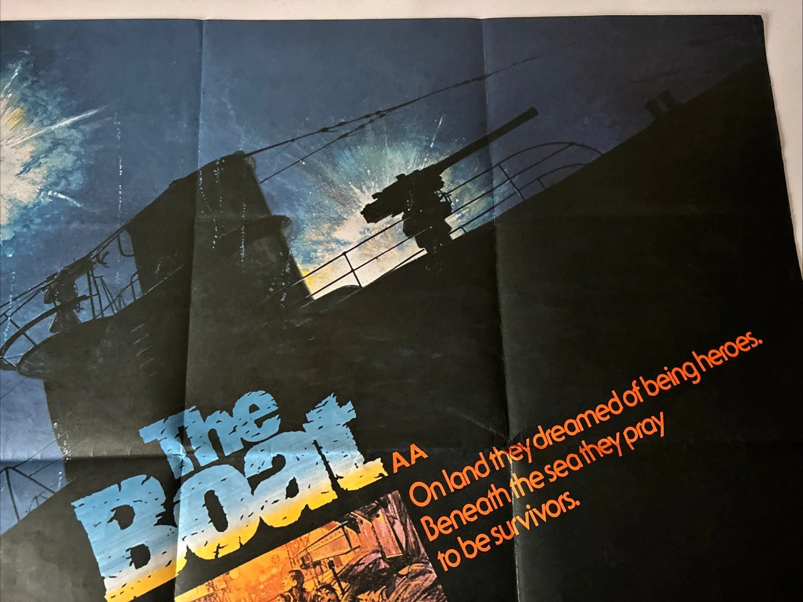 WOLFGANG PETERSEN'S THE BOAT ("DAS BOOT") (1981) - RARE ORIG. UK QUAD POSTER, изображение 3