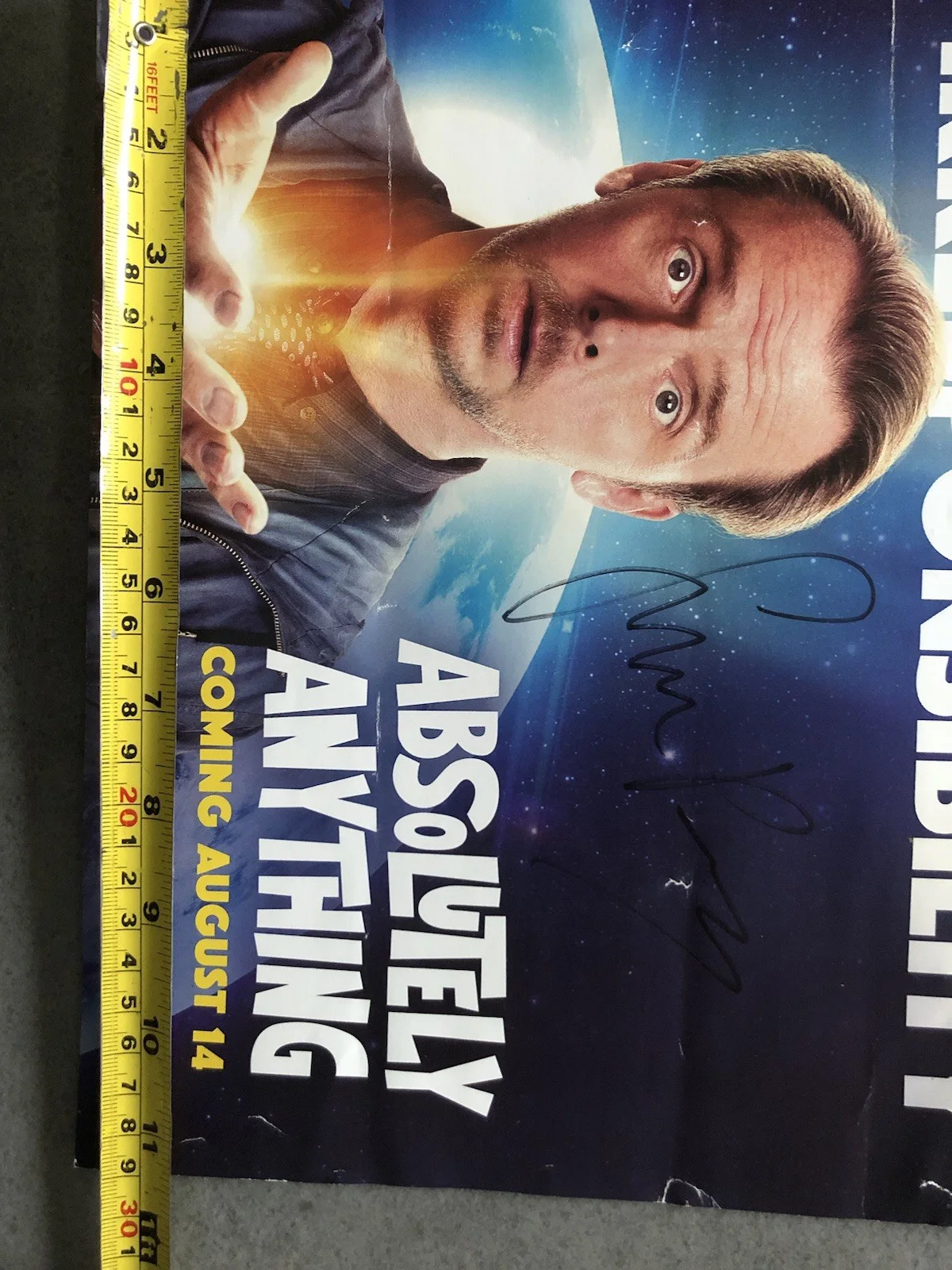 Signed Mini Poster Simon Pegg - Absolutely Anything, image 3