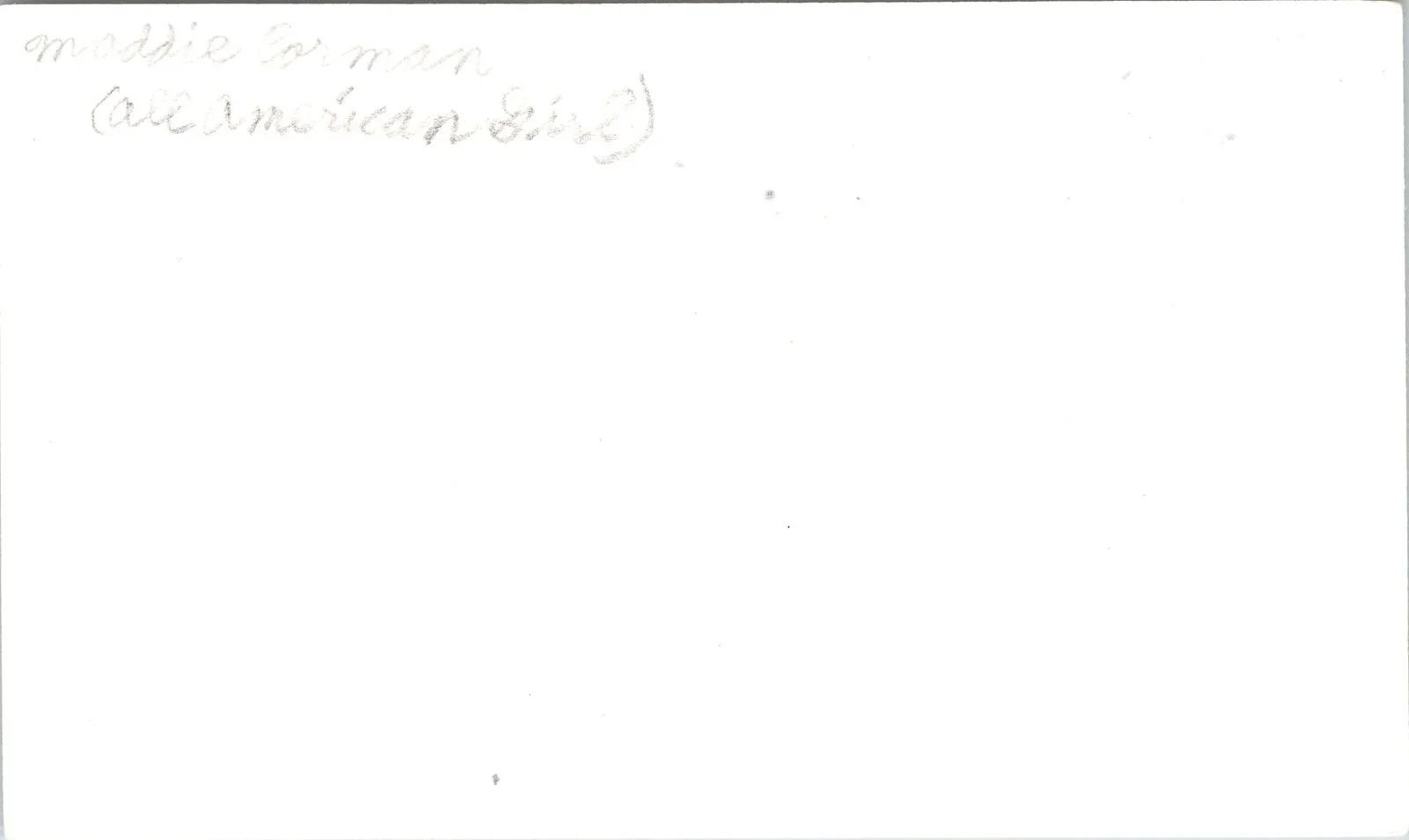 Maddie Corman — Maddie Corman Signed 3x5 Index Card All-American Girl Autographed, изображение 2