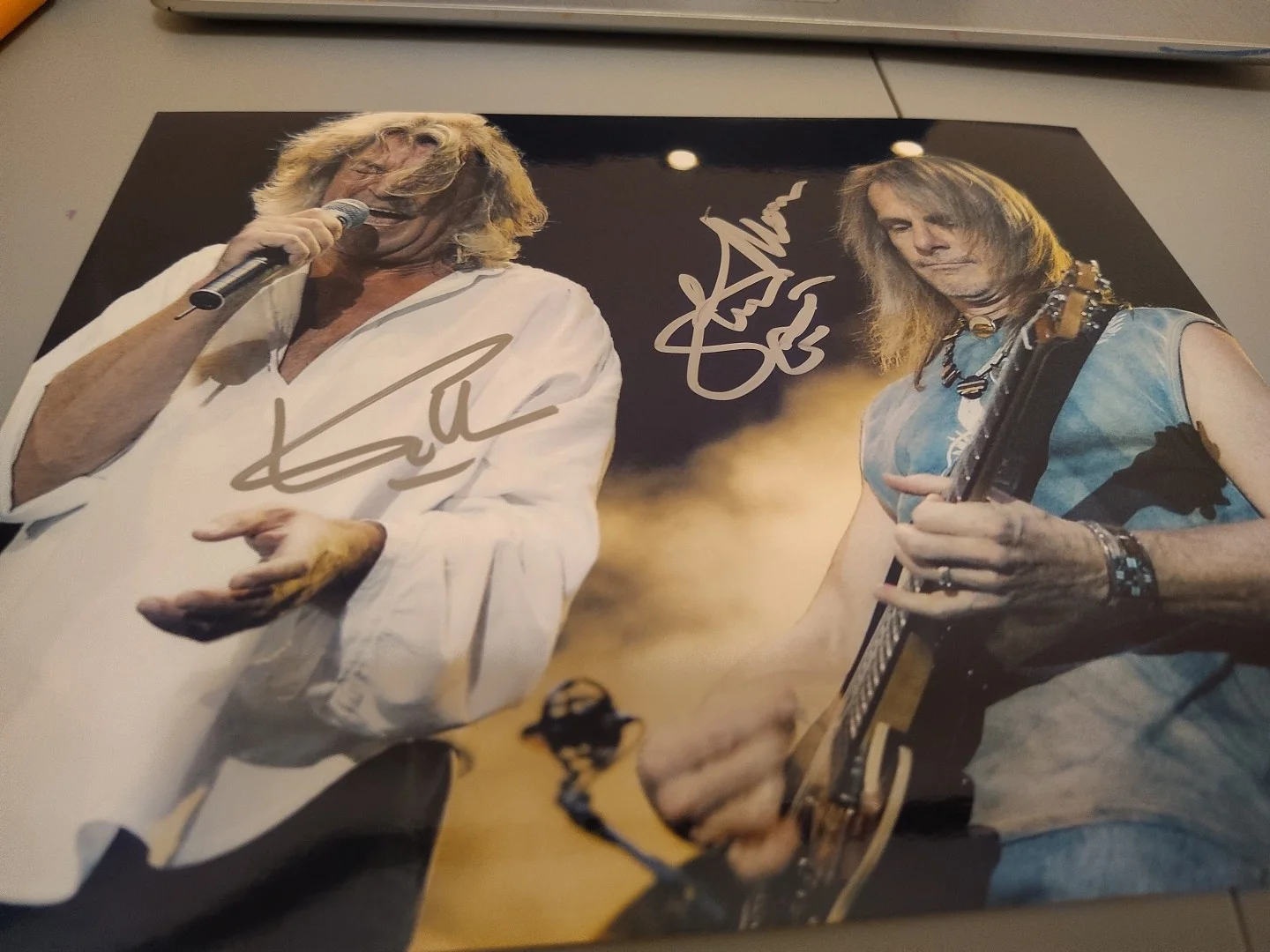 Deep Purple Signed 8x10 Ian Gillian Steve Morse, image 2