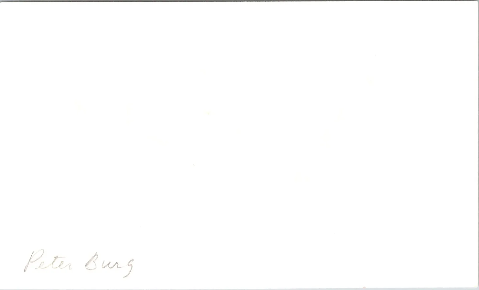 Peter Berg — Peter Berg Signed 3x5 Index Card Autographed, image 2