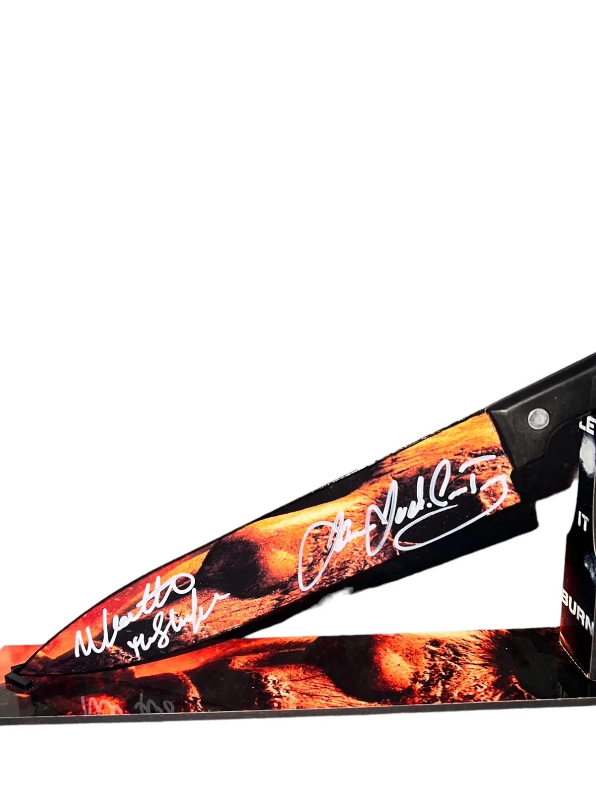 Nick Castle — NICK CASTLE & JAMES JUDE COURTNEY SIGNED HALLOWEEN KNIFE BECKETT WN84929, изображение 2