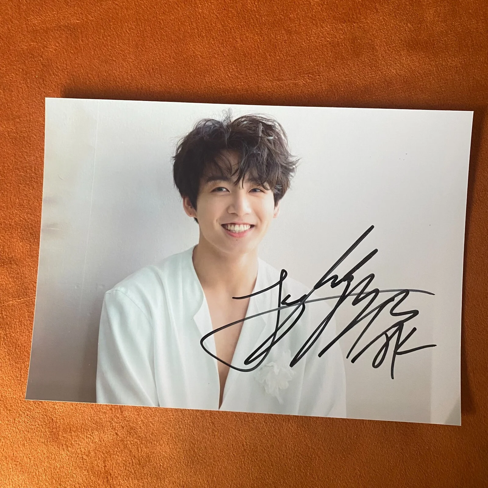 BTS JUNG KOOK AUTOGRAPHED SIGNED PHOTO LOVE YOURSELF 转 TEAR K-POP 5*7 2022, изображение 4