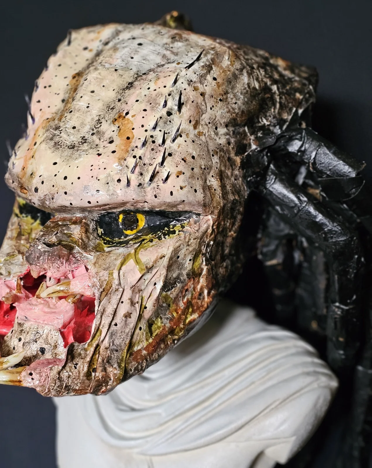 Vintage Lifesize Paper Mache Predator Mask Sculpture Shop Display Theatre, image 4