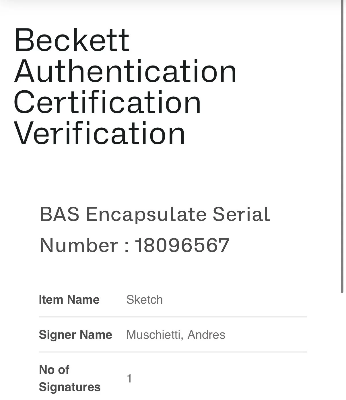 Andres Andy Muschietti — Andres Andy Muschietti Signed Pennywise IT 8.5x11 Sketch Autograph BAS ENCAP -A, изображение 3