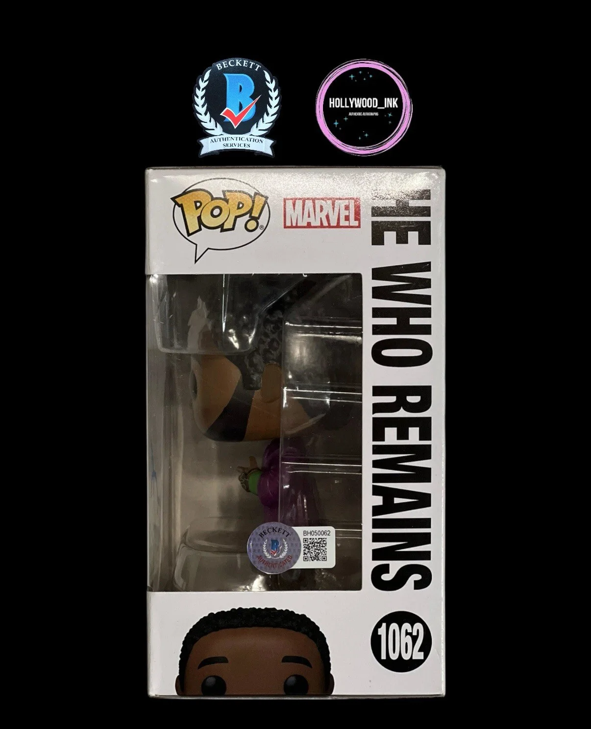 Jonathan Majors — JONATHAN MAJORS SIGNED LOKI HE WHO REMAINS FUNKO POP 1062 BECKETT BH050062, изображение 2