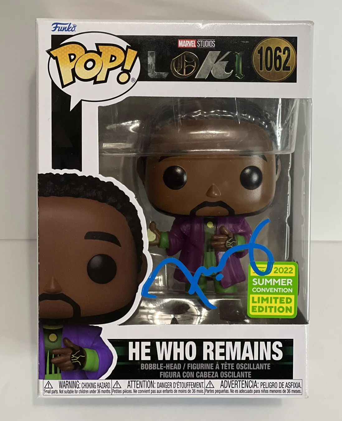 Jonathan Majors — JONATHAN MAJORS SIGNED LOKI HE WHO REMAINS FUNKO POP 1062 BECKETT BH050062, изображение 3