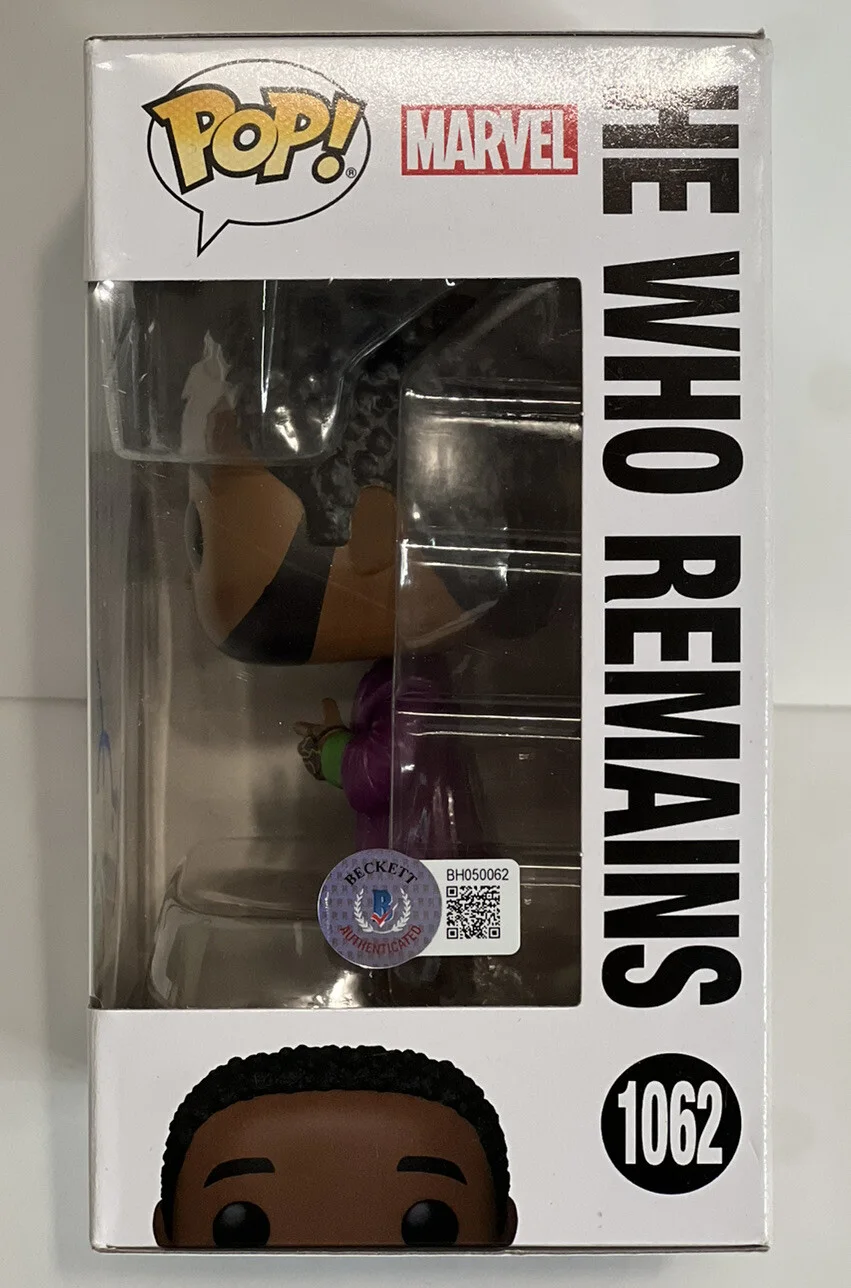 Jonathan Majors — JONATHAN MAJORS SIGNED LOKI HE WHO REMAINS FUNKO POP 1062 BECKETT BH050062, изображение 4