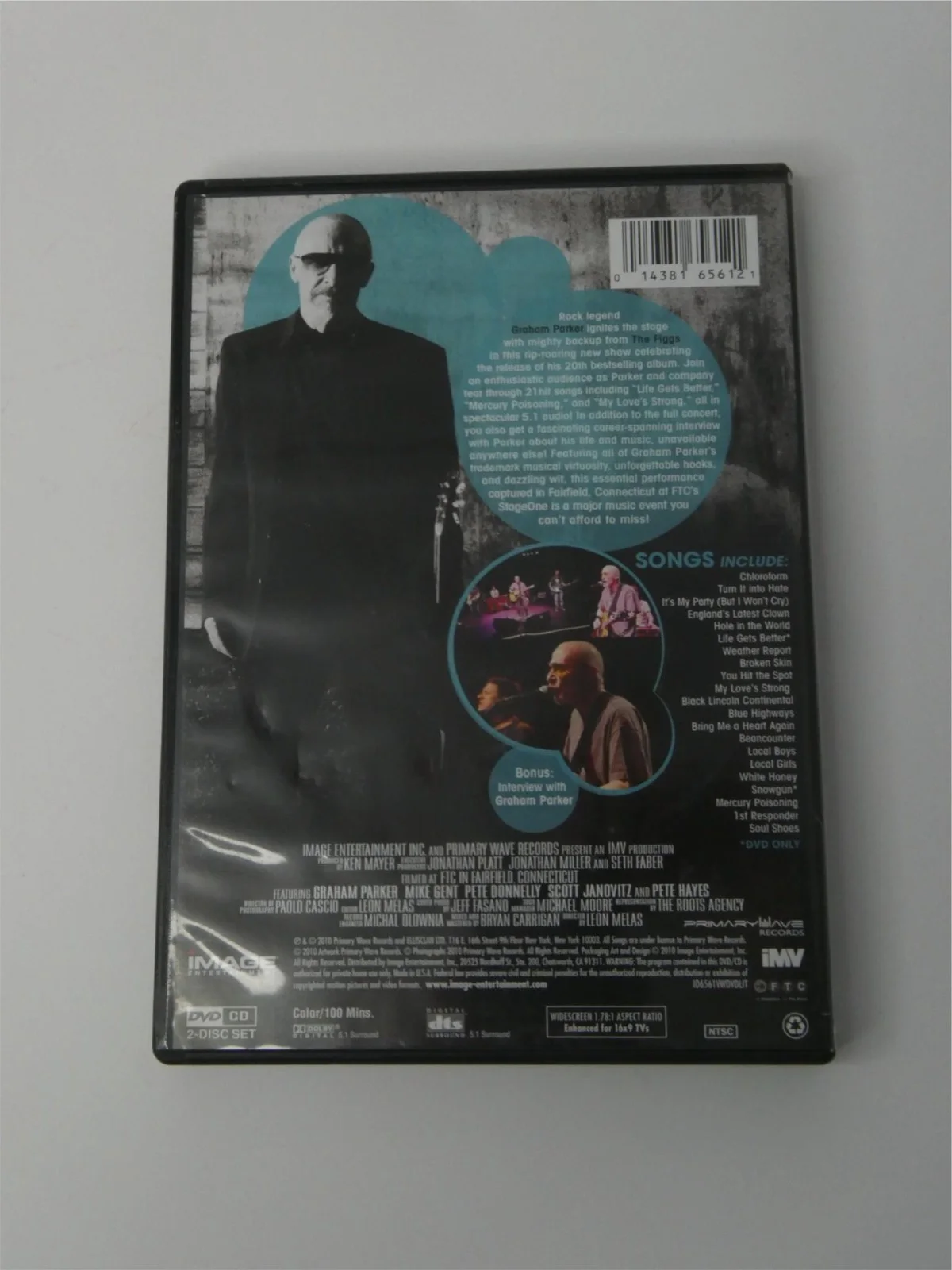 Graham Parker Signed DVD Cover Graham Parker & The Figgs Autographed, image 5
