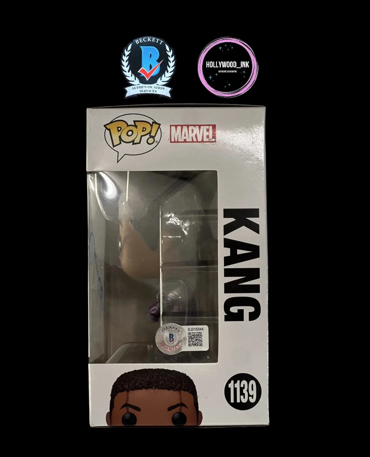 Jonathan Majors — JONATHAN MAJORS SIGNED KANG ANT-MAN AND THE WASP FUNKO POP BECKETT BJ016844, image 2