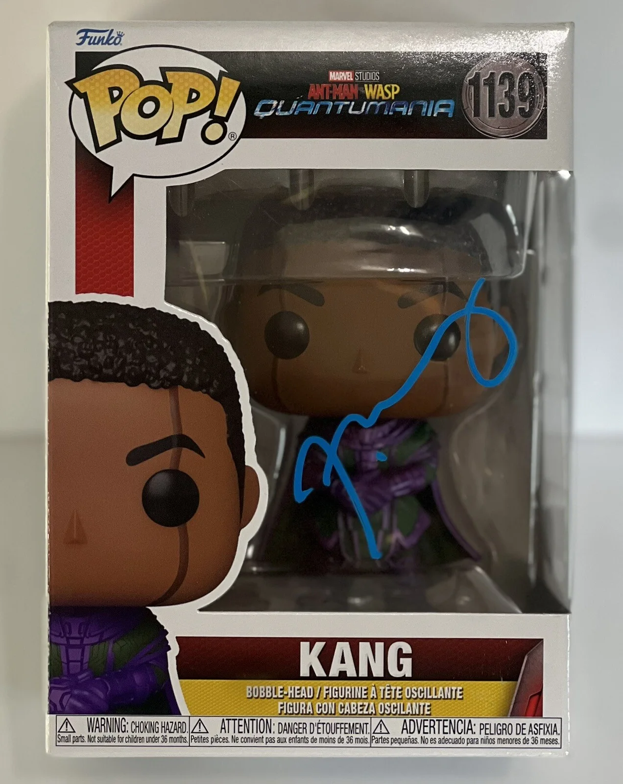 Jonathan Majors — JONATHAN MAJORS SIGNED KANG ANT-MAN AND THE WASP FUNKO POP BECKETT BJ016844, image 3
