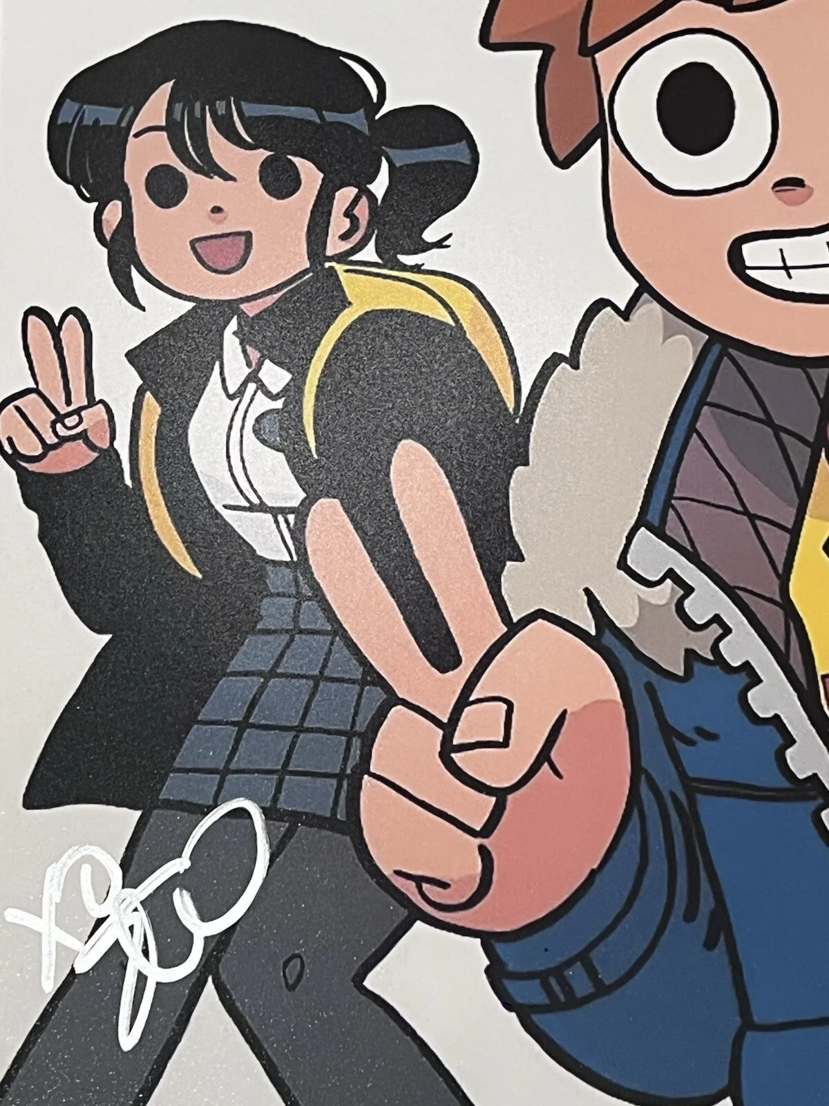 Ellen Wong — RARE ELLEN WONG SIGNED SCOTT PILGRIM VS. THE WORLD KNIVES CHAU 12x18 BECKETT, изображение 2