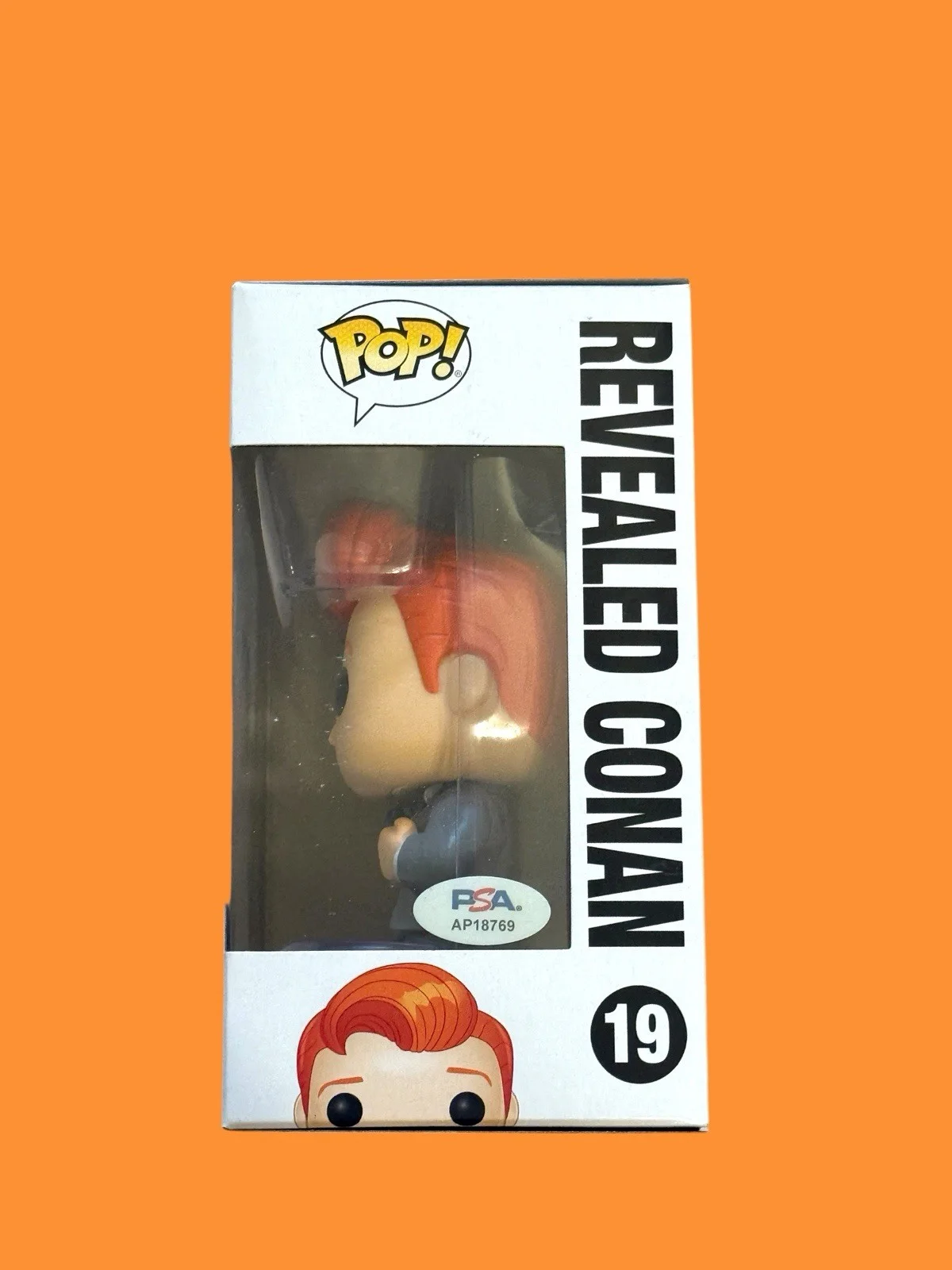 Conan O'Brien — CONAN O’ BRIEN SIGNED AUTOGRAPH “CONAN REVEALED” FUNKO POP 19- PSA, изображение 2