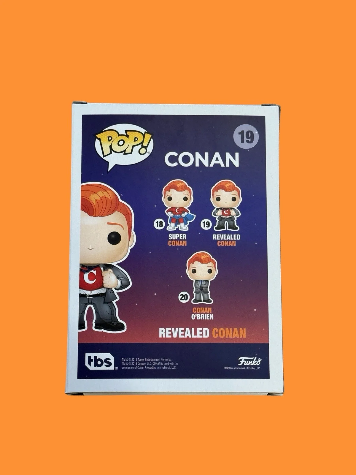Conan O'Brien — CONAN O’ BRIEN SIGNED AUTOGRAPH “CONAN REVEALED” FUNKO POP 19- PSA, изображение 3