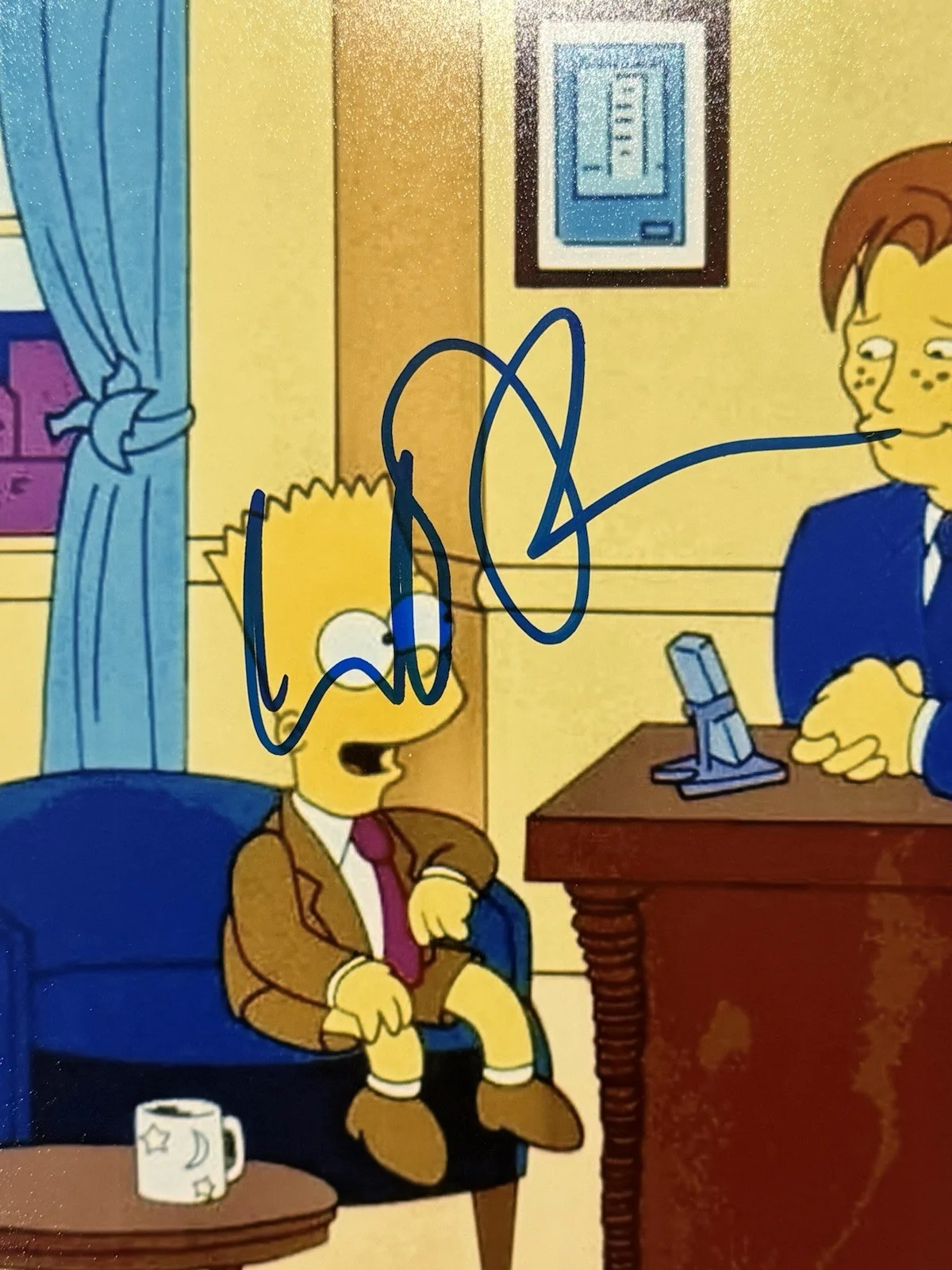 Conan O'Brien — CONAN O’BRIEN SIGNED AUTOGRAPH 8x10 THE SIMPSONS PHOTO BECKETT BQ95702, изображение 2