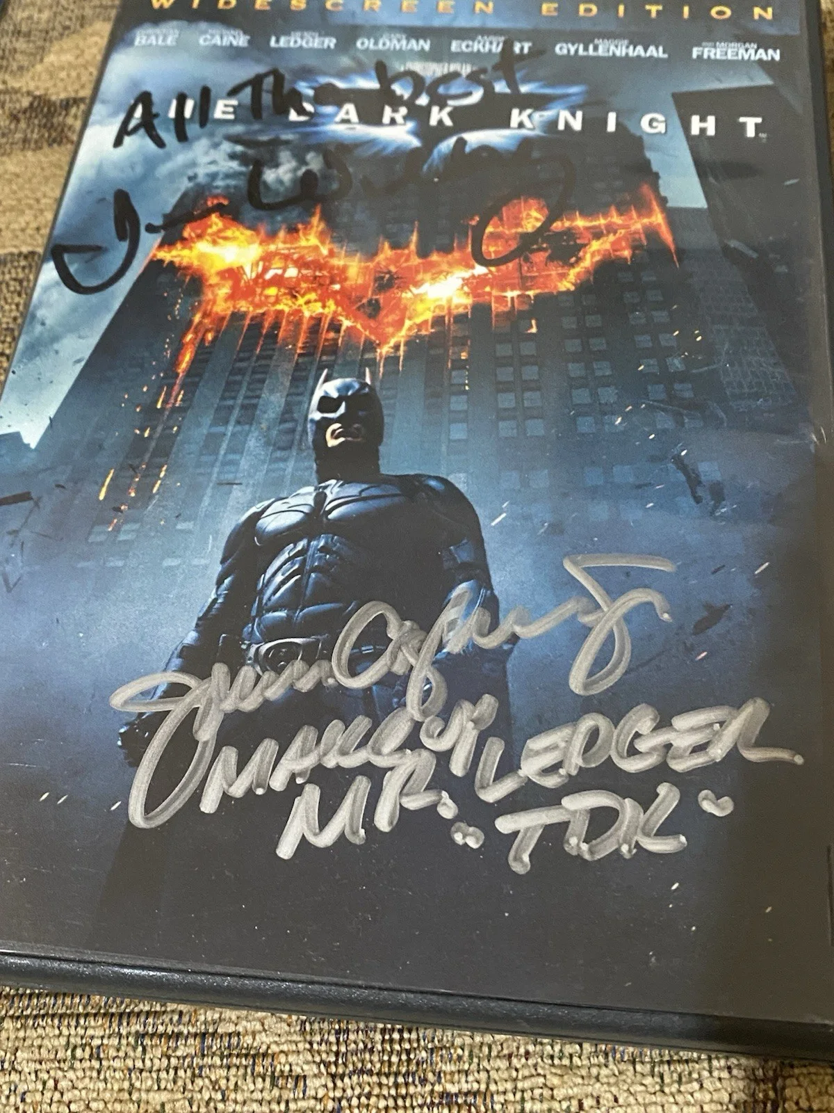 John Caglione Jr — The Dark Knight Signed 8x10 & DVD John Caglione Jr. + 2 - Batman, image 4