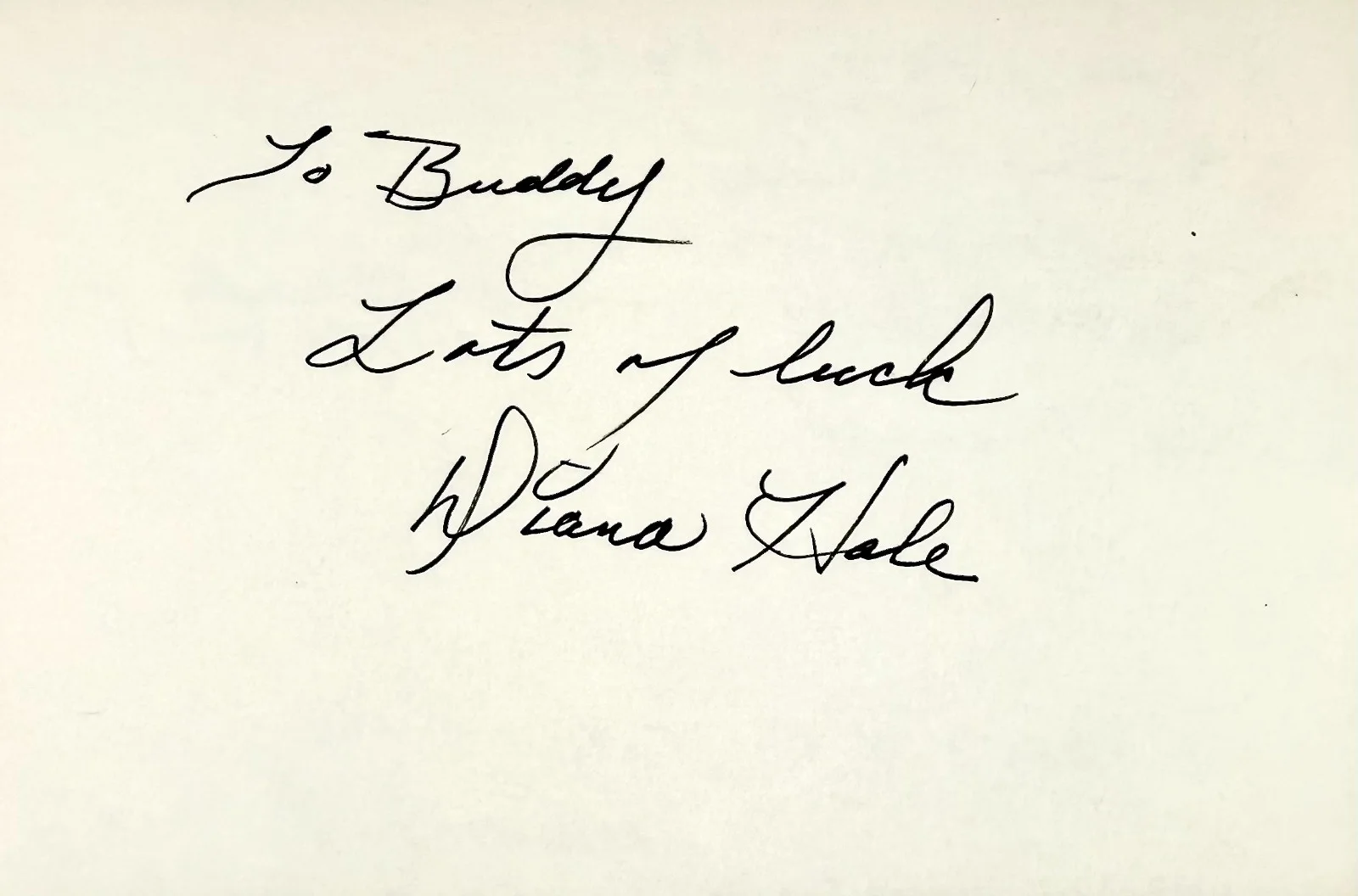 Diana Hale — DIANA HALE Signed Autograph 4"x 6" INDEX CARD Days of Our Lives It's Alive Vega$, изображение 4