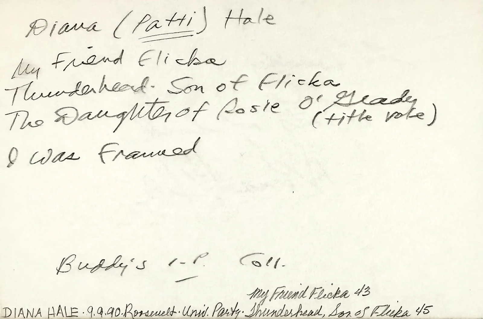 Diana Hale — DIANA HALE Signed Autograph 4"x 6" INDEX CARD Days of Our Lives It's Alive Vega$, изображение 5