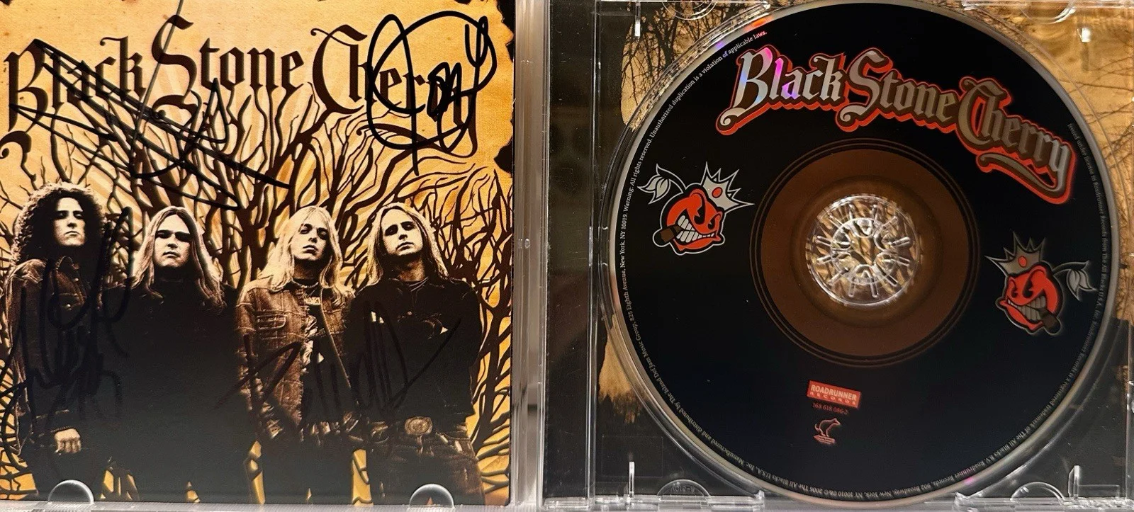BLACK STONE CHERRY 1st Album Signed By The Whole Band Authentic Signature, image 2