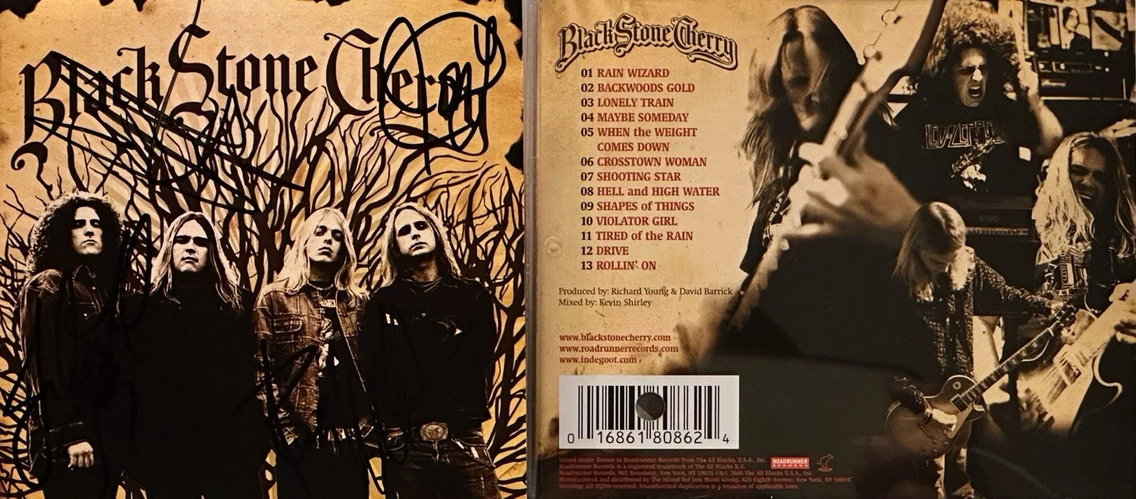 BLACK STONE CHERRY 1st Album Signed By The Whole Band Authentic Signature, image 5