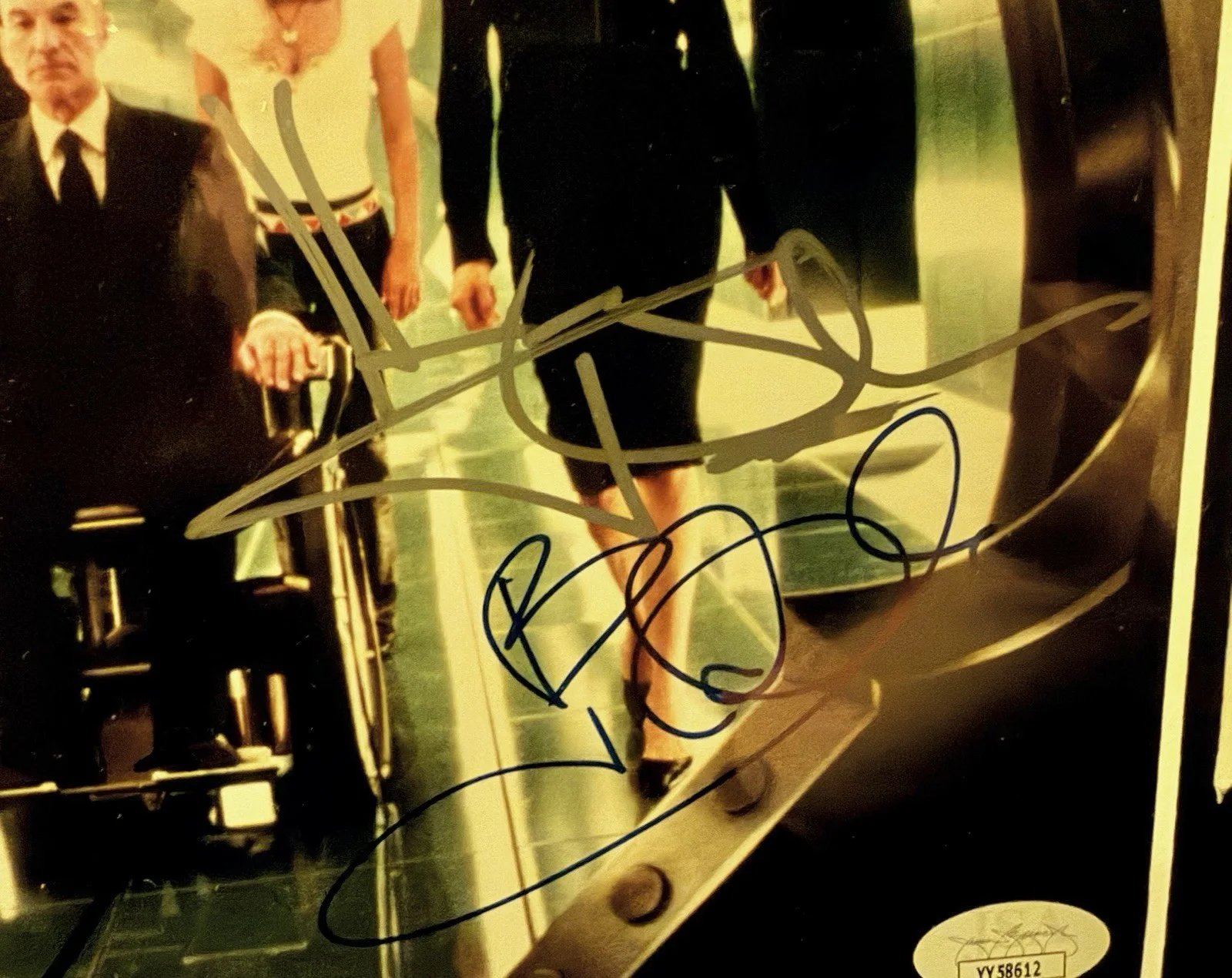 Patrick Stewart, Hugh Jackman, Halle Berry — X-Men Patrick Stewart Halle Berry Hugh Jackman +2 Signed 8x10 JSA Framed, изображение 4