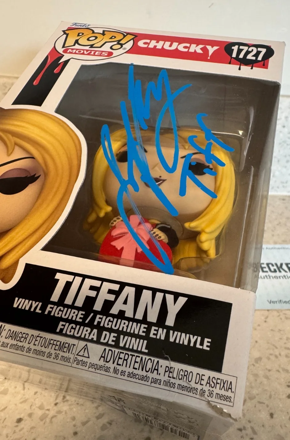 Jennifer Tilly Signed Autographed Tiffany Funko Pop 1727 Beckett COA Chucky, изображение 2