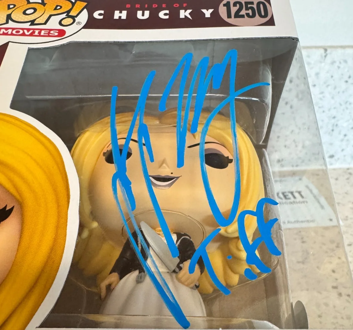 Jennifer Tilly Signed Autographed Tiffany Funko Pop #1250 Beckett COA Chucky, image 2