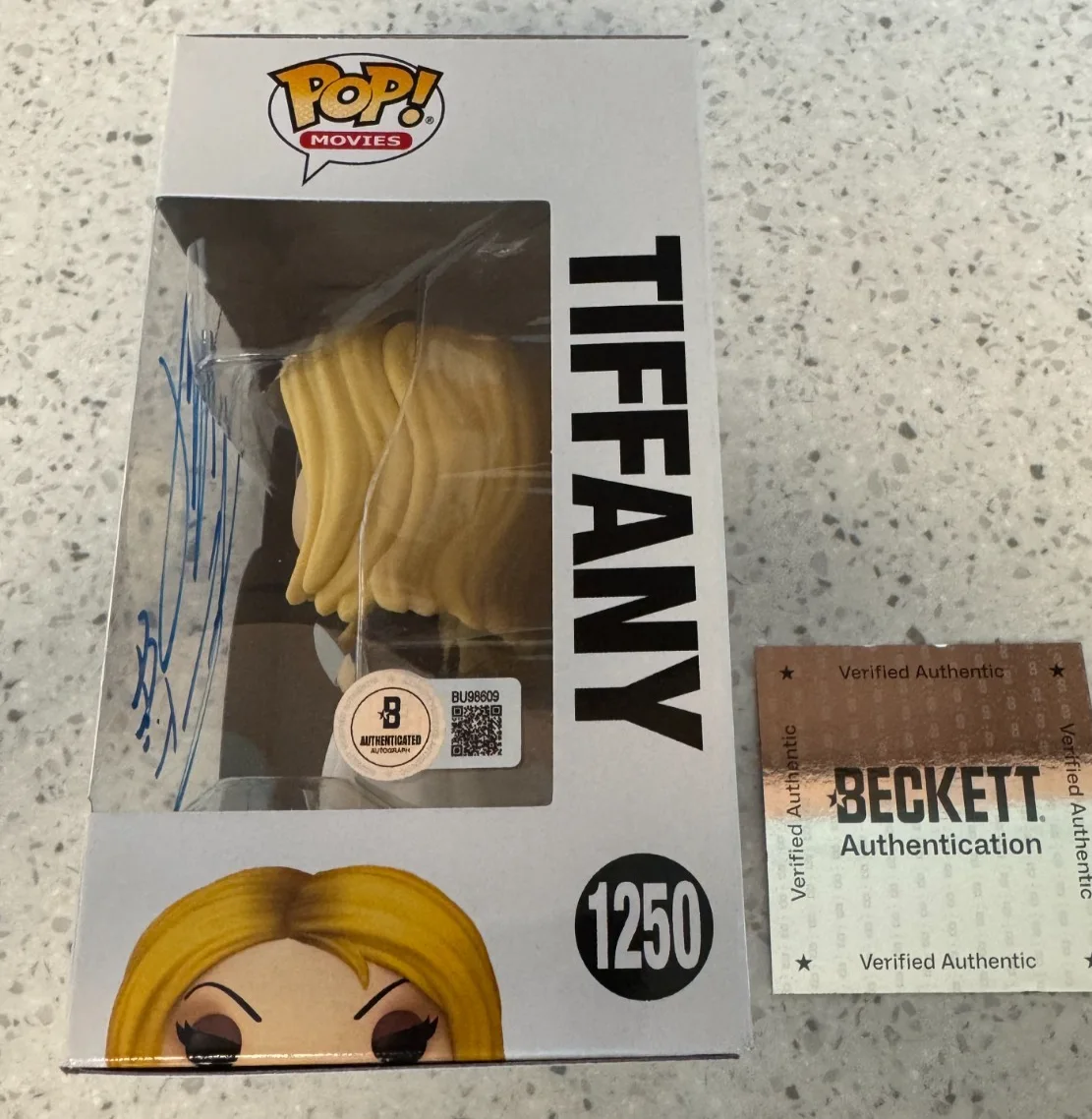 Jennifer Tilly Signed Autographed Tiffany Funko Pop #1250 Beckett COA Chucky, image 3