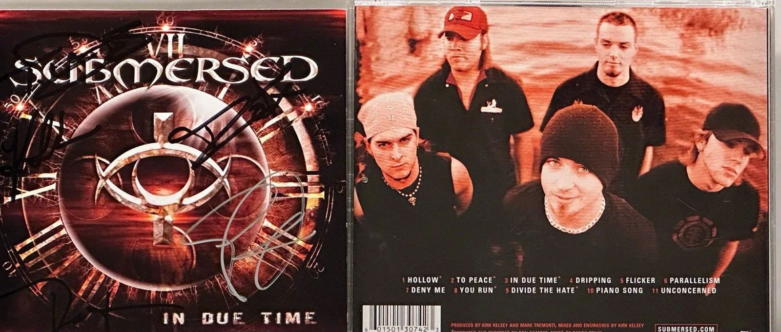 SUBMERSED (IN DUE TIME) Authentic Signatures From The Band, image 2