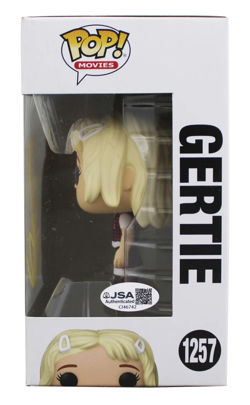 Drew Barrymore — Drew Barrymore E.T. Signed Gertie #1257 Funko Pop Vinyl Figure JSA #CI46742, image 3