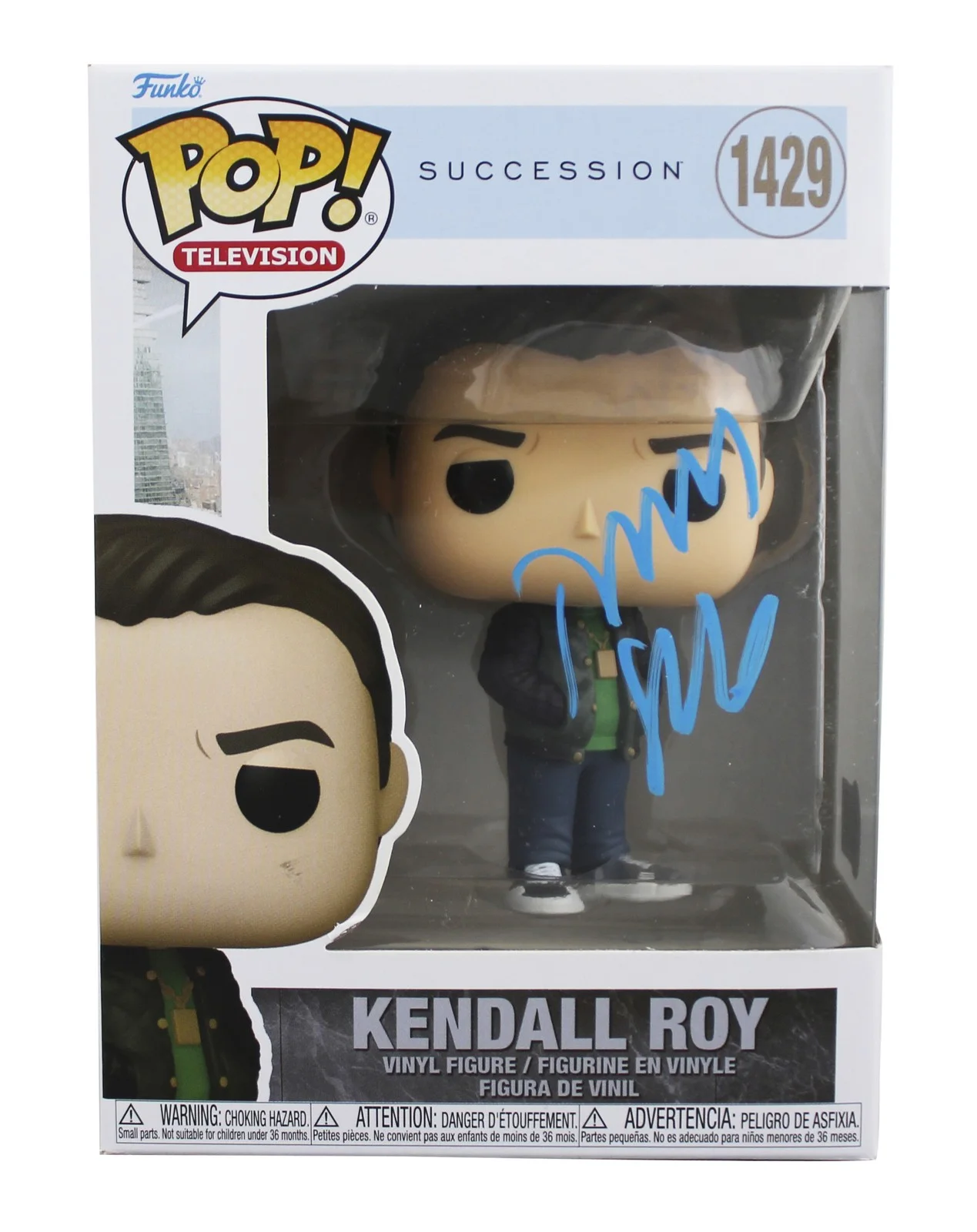 Jeremy Strong — Jeremy Strong Succession Signed Kendall Roy #1429 Funko Pop Vinyl Figure BAS