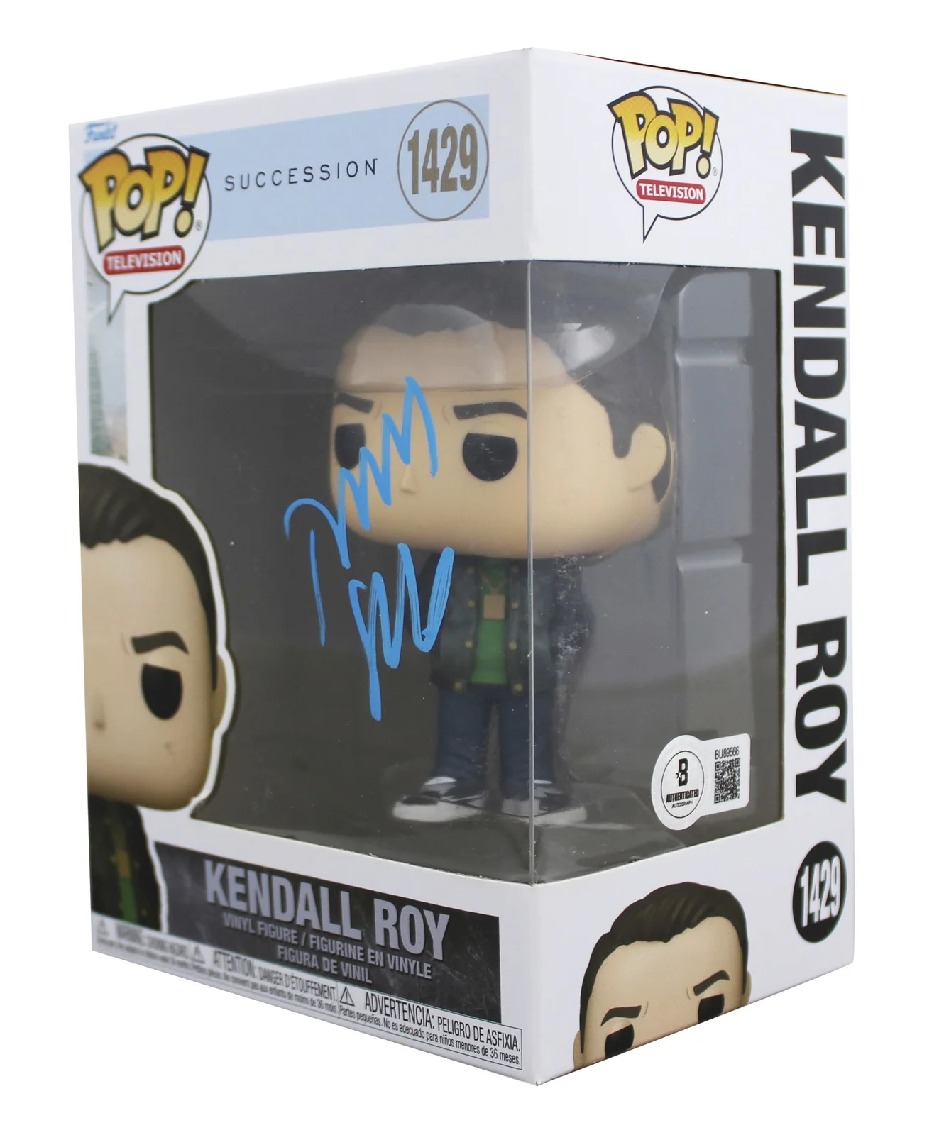 Jeremy Strong — Jeremy Strong Succession Signed Kendall Roy #1429 Funko Pop Vinyl Figure BAS, изображение 2