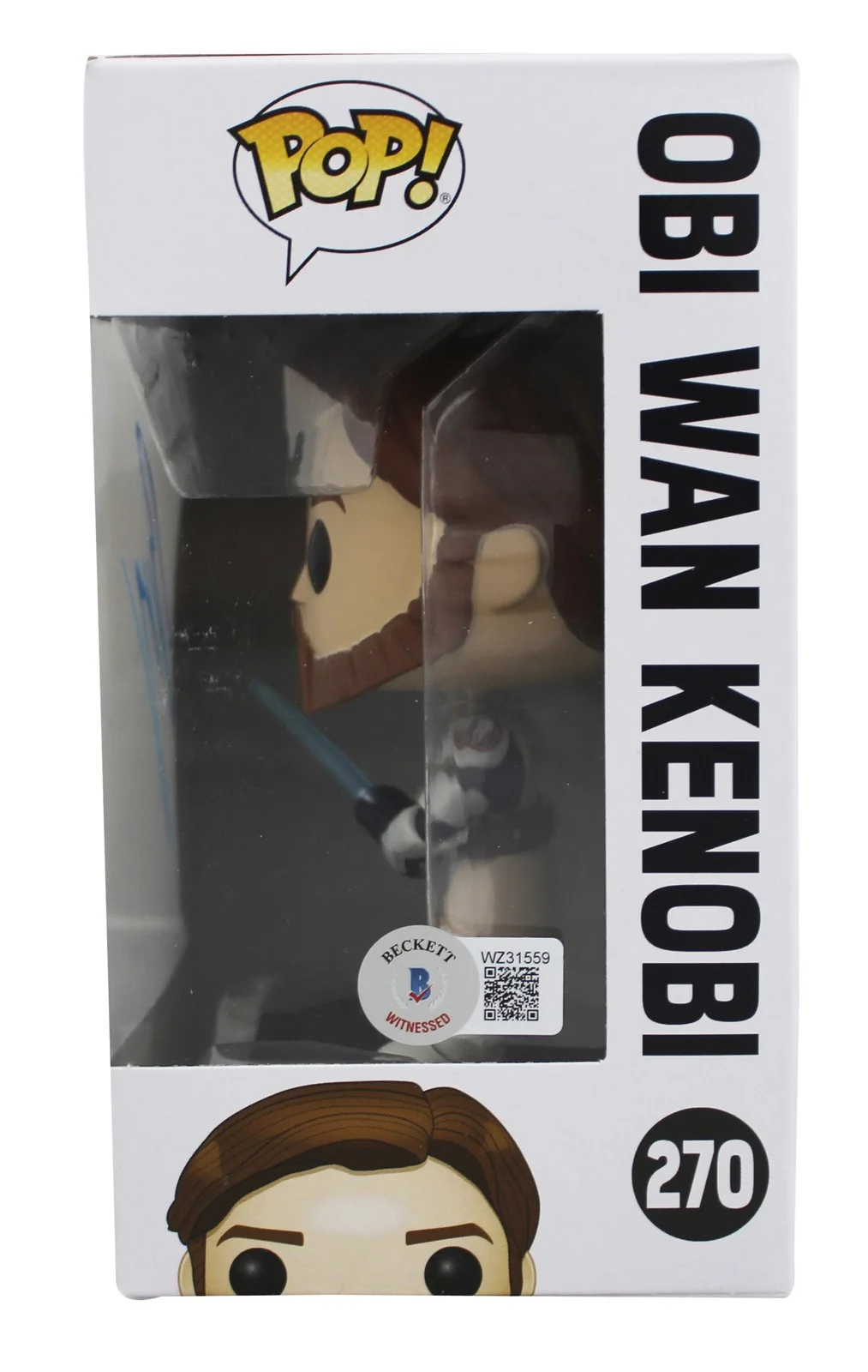 Ewan McGregor — Ewan McGregor Star Wars Signed Obi Wan Kenobi #270 Funko Pop Vinyl Figure BAS W, изображение 3