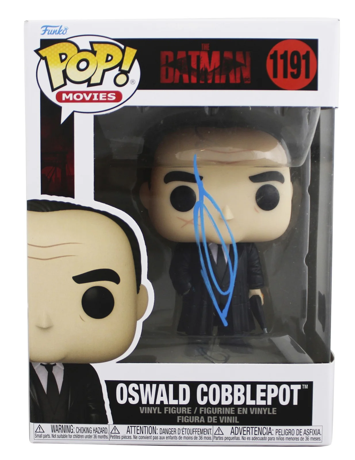 Colin Farrell — Colin Farrell Signed Oswald Cobblepot #1191 Funko Pop Vinyl Figure BAS #BQ56012