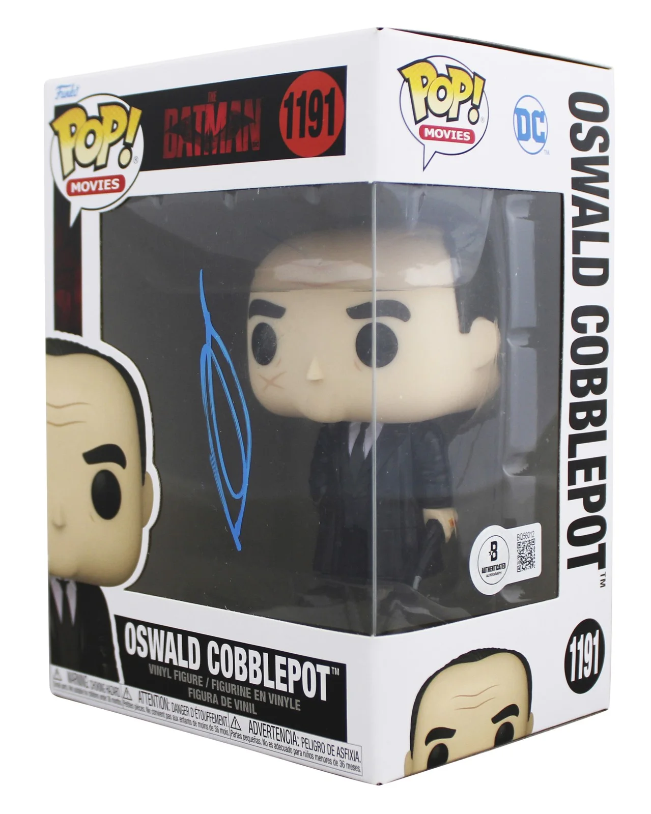 Colin Farrell — Colin Farrell Signed Oswald Cobblepot #1191 Funko Pop Vinyl Figure BAS #BQ56012, image 2