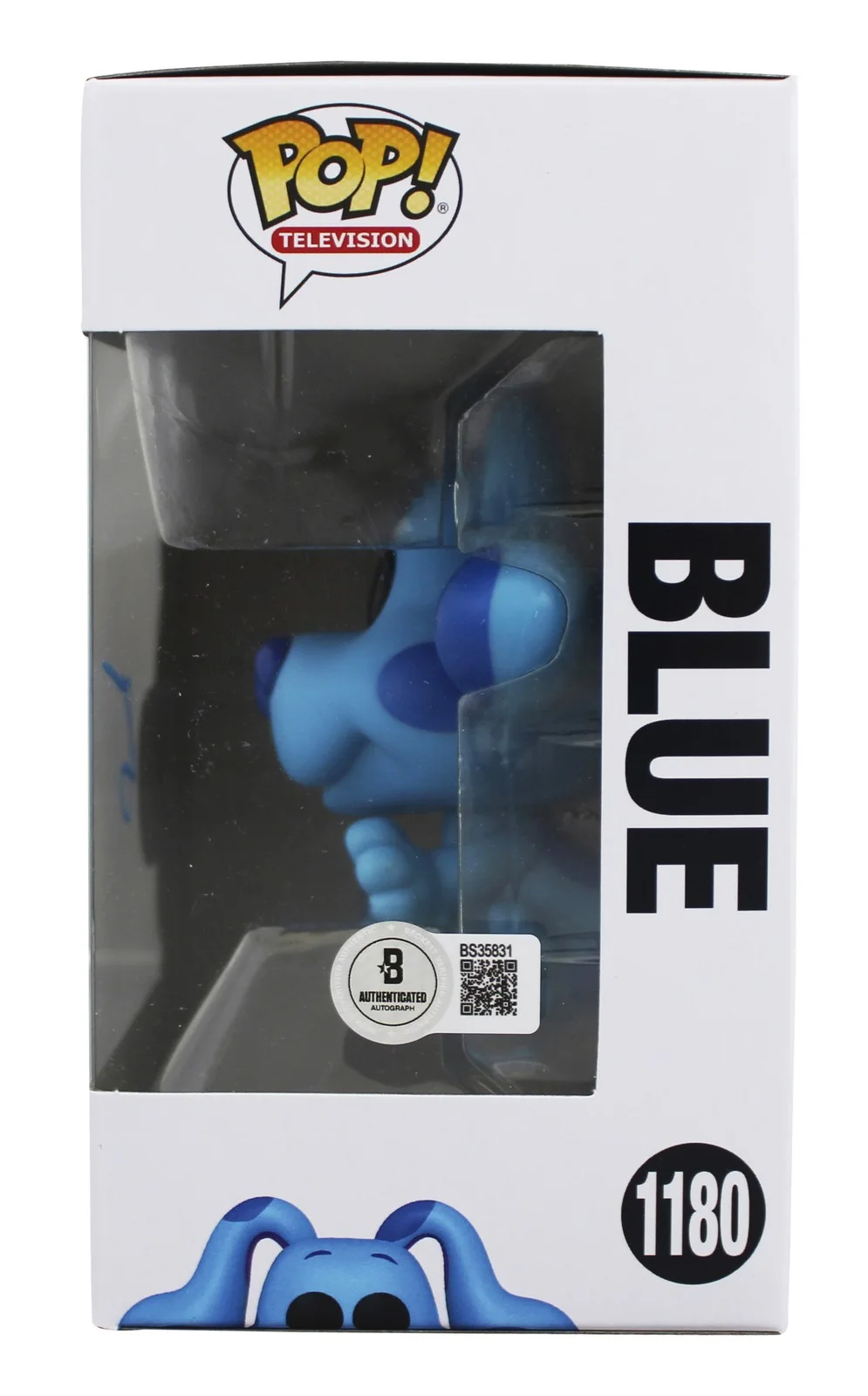 Steve Burns — Steve Burns Blue's Clues Signed Blue #1180 Funko Pop Vinyl Figure BAS #BS35831, image 3