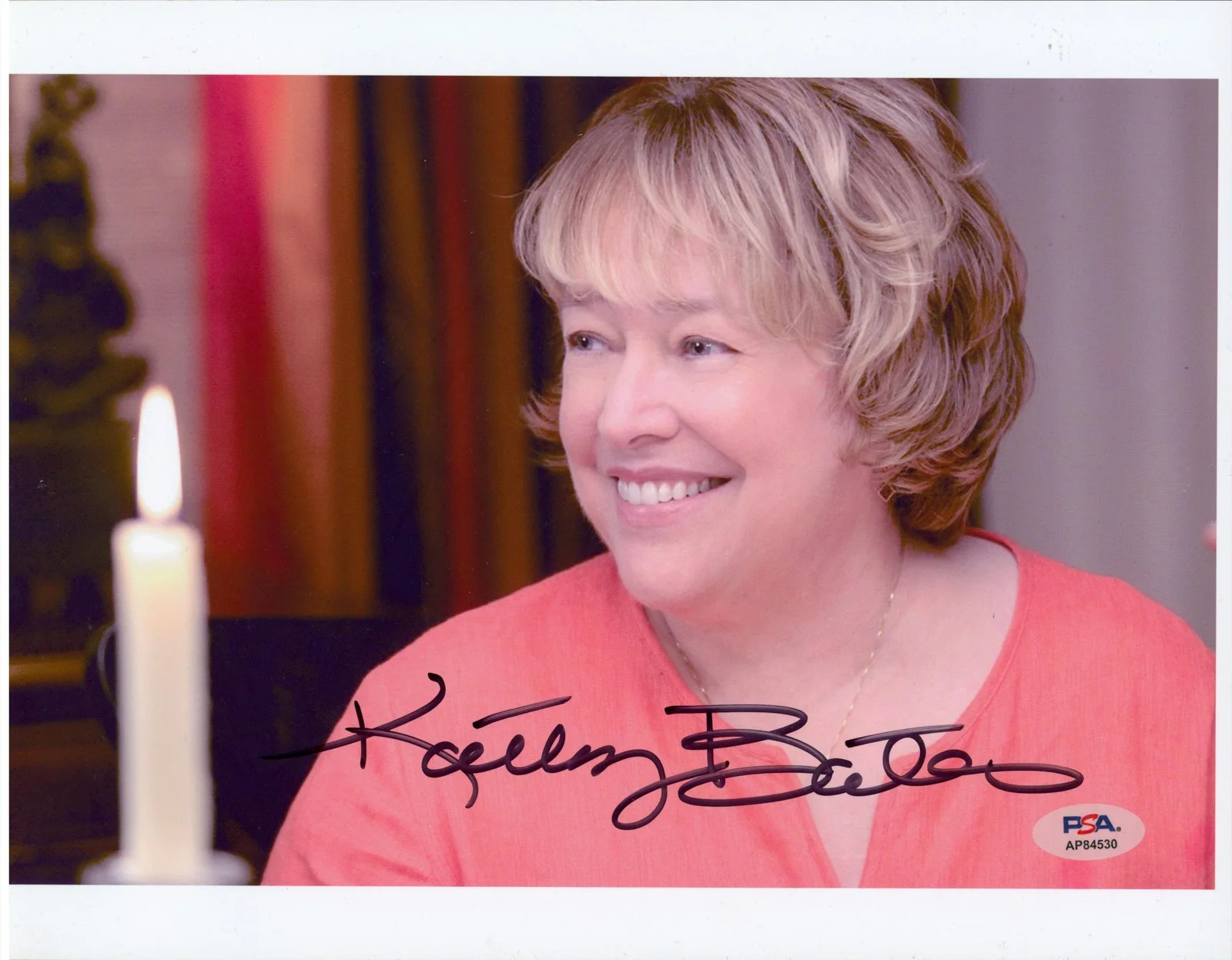 Kathy Bates — Kathy Bates Misery Authentic Signed 8.5x11 Horizontal Photo PSA/DNA #AP84530