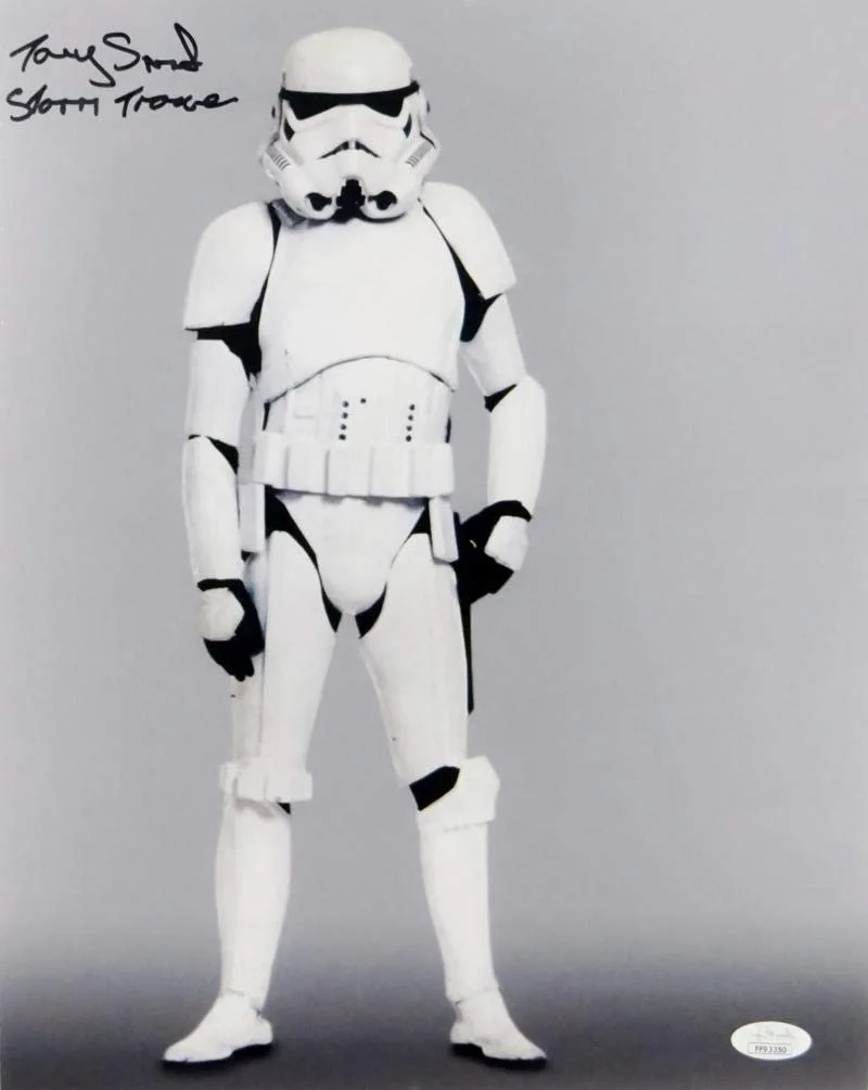 Tony Smart — Tony Smart Autographed Full Body 11x14 Photo w/ Stormtrooper - JSA Auth *Black, image 4