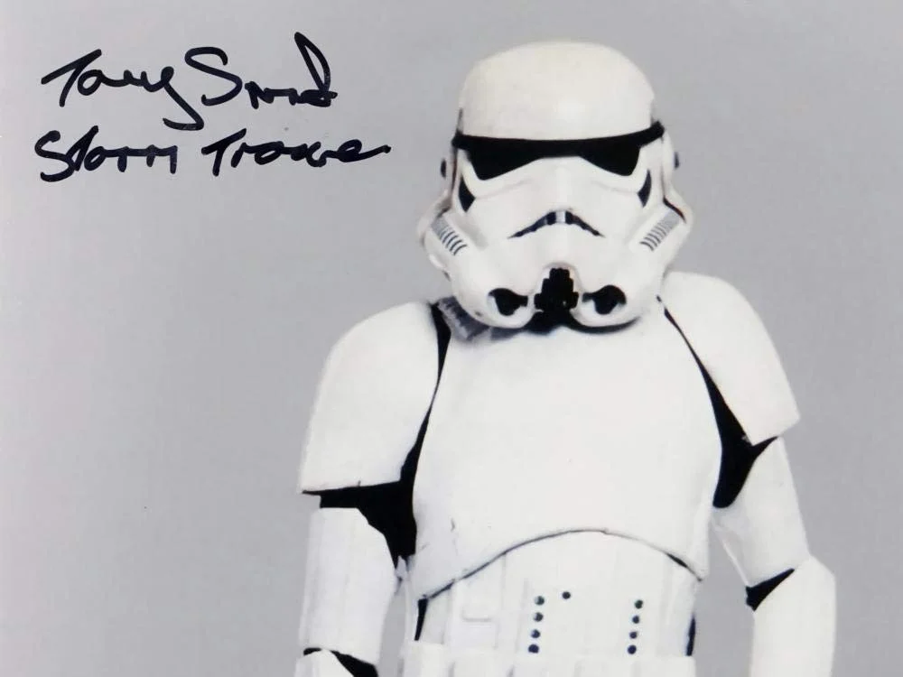 Tony Smart — Tony Smart Autographed Full Body 11x14 Photo w/ Stormtrooper - JSA Auth *Black, image 5