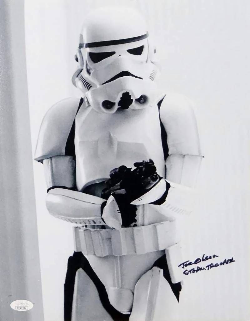 Syd Wragg — Joe Gibson Autographed 11x14 Photo From Movie w/ Stormtrooper - JSA Auth *Black, image 4